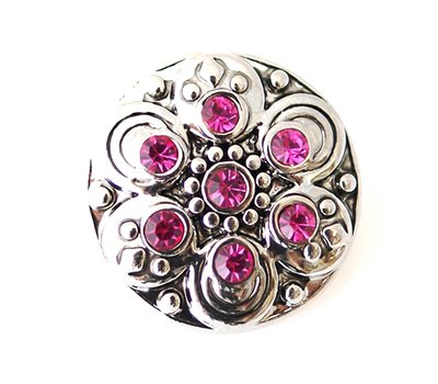 Clicks en Chunks | Click circle stones zilver