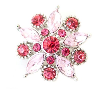 Clicks en Chunks | Click flower roze voor clicks sieraden