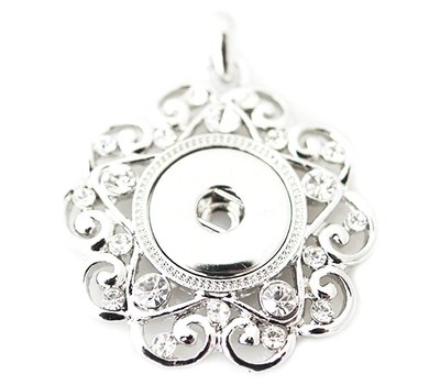 Clicks Sieraden Clicks hanger star crystal zilver