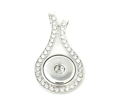 Clicks Sieraden Clicks hanger teardrop crystal zilver