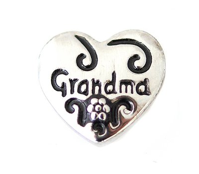 Clicks / Chunks Click hartje grandma zilver