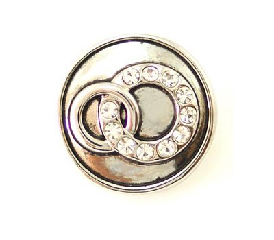 Clicks / Chunks Click trouwringen met strass zilver