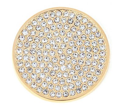 Munt voor Muntketting Full crystals goud