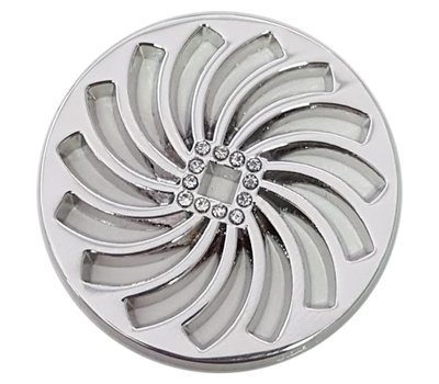 Munt voor Muntketting Twister zilver