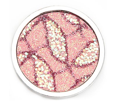 Munt voor Muntketting Wild life roze zilver