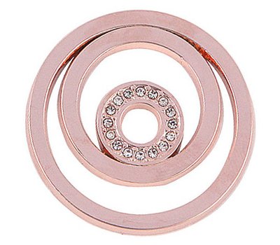 Munt voor Muntketting Circles rose goud