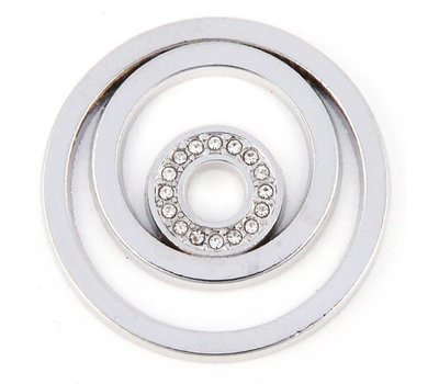 Munt voor Muntketting Circles zilver