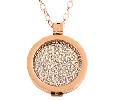 Complete Muntketting Crystal Sky Rose goud