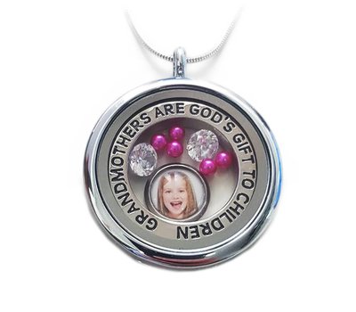 Moederdag cadeau Memory locket ketting Grandmothers