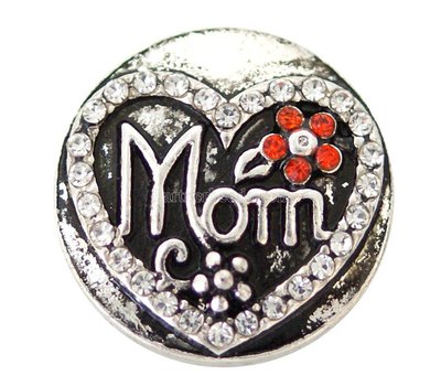 Clicks en Chunks | Click Mom met strass zilver