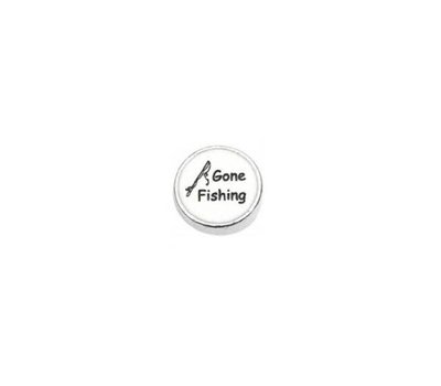 Floating Charms Floating locket charm gone fishing