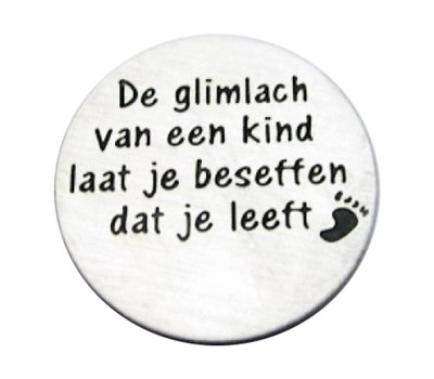Floating locket discs Memory locket disk de glimlach van een kind large