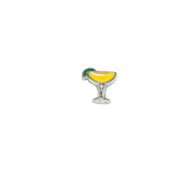 Floating Charms Floating locket charm Margarita zilver voor de memory locket