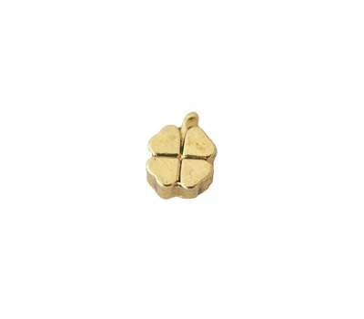 Floating Charms Floating locket charm klavertje vier goud