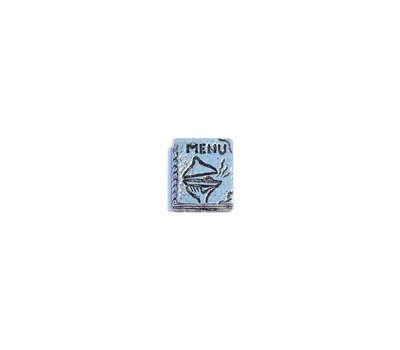 Floating Charms Floating charm menukaart zilver voor de memory locket
