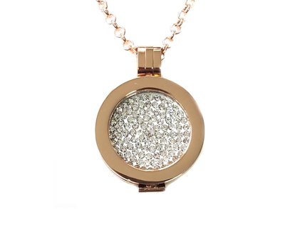 Complete Muntketting Sky smal rose goud