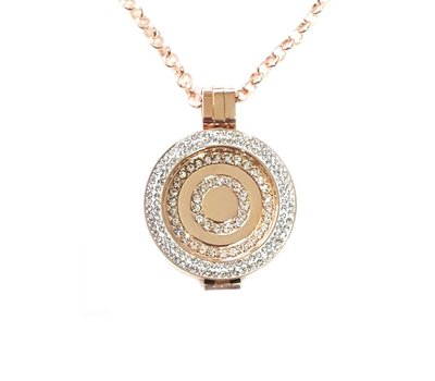 Complete Muntketting Maxima smal rose goud