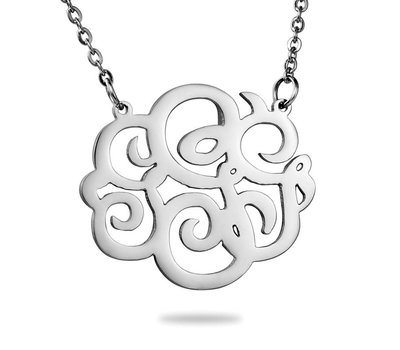 Ketting met letter Monogram Ketting Letter G Zilver van Roestvrij staal
