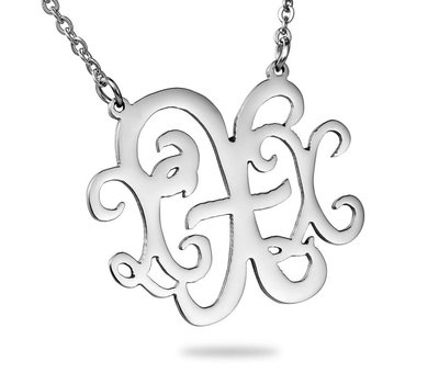 Ketting met letter Monogram Ketting Letter X Zilver van Roestvrij staal