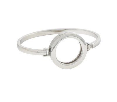 Armband voor munten Armband Zilver smal van Roestvrij Staal