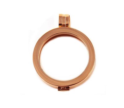 Hanger voor Muntketting Rose Goud smal van Roestvrij Staal