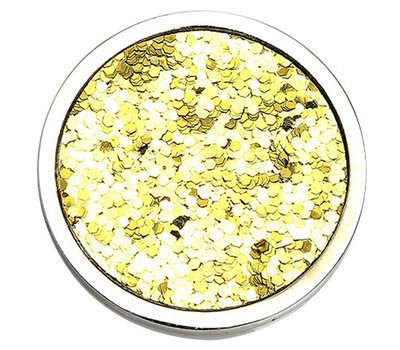 Munt voor Muntketting Glitter goud zilver