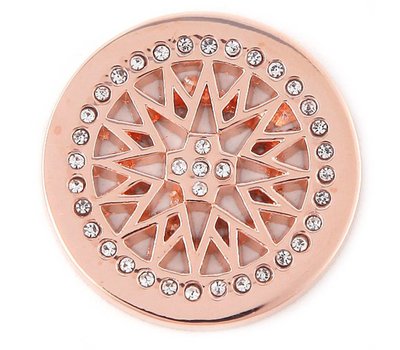 Munt voor Muntketting Star heaven rose goud