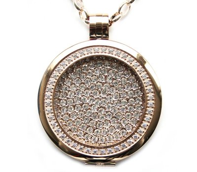 Complete Muntketting Viola crystals goud