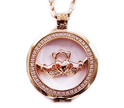 Complete Muntketting Open Forever love rose goud