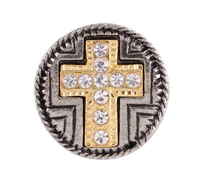 Clicks en Chunks | Click kruis goud crystals voor clicks sieraden