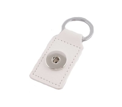 Clicks Sieraden Clicks sleutelhanger wit rechthoek