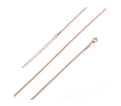 Ketting voor Muntketting Snack ketting rose goud van roestvrij staal