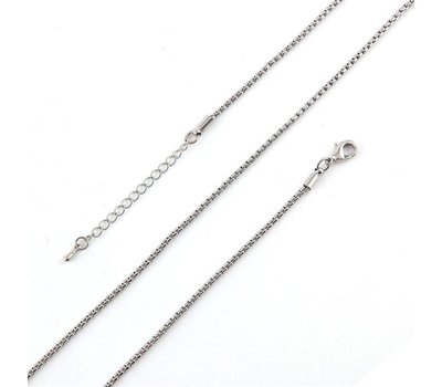 Ketting voor Muntketting Snack ketting zilver van roestvrij staal