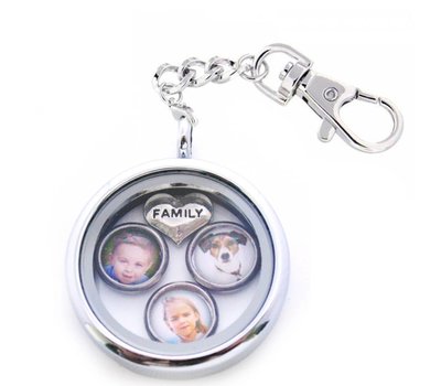 Foto Sleutelhanger Memory locket sleutelhanger familie