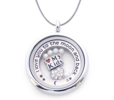 Complete Memory locket Memory locket Ketting moeder en kinderen