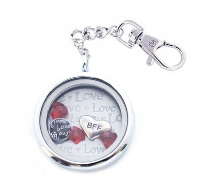 Complete Memory locket Memory locket sleutelhanger vriendin