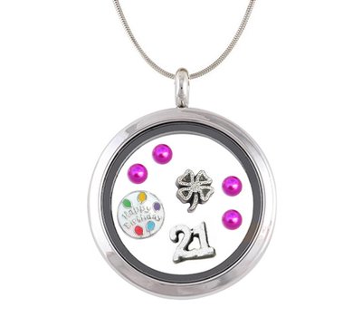 VerjaardagsCadeau 21 jaar Memory Locket Ketting