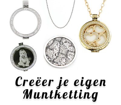 VerjaardagsCadeau Muntkettingen veel soorten Groot Klein Zilver en Goud