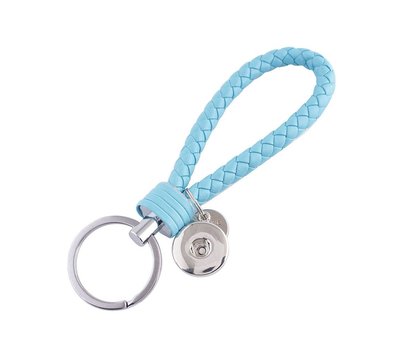 Clicks Sieraden Gevlochten click sleutelhanger blauw