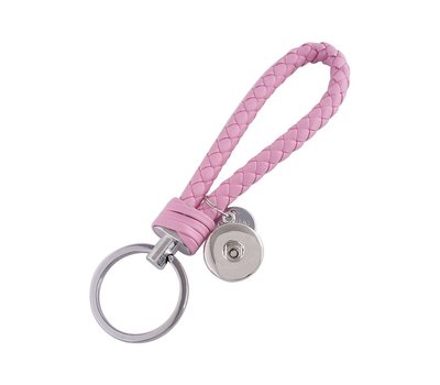Clicks Sieraden Gevlochten click sleutelhanger roze