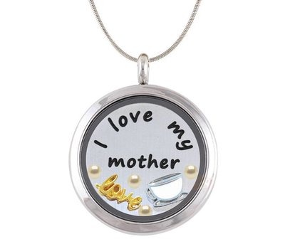 Complete Memory locket Moeder Memory Locket Ketting