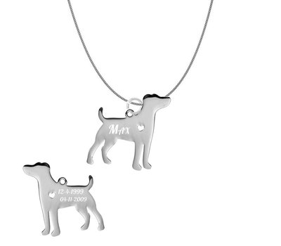 Sieraden met dieren Ketting met hanger Jack Russell Terriër