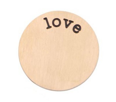 Locket Disks Floating locket disk love rose goud XL