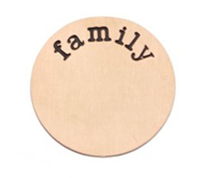 Locket Disks Floating locket disk family rose goud XL