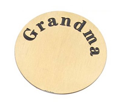 Locket Disks Floating locket disk Grandma goud XL