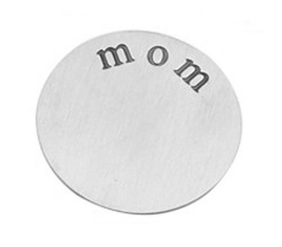 Locket Disks Floating locket disk mom zilver XL