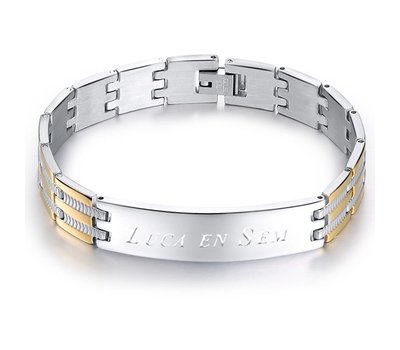Armband Graveren Tekst graveren op Naam Armband Joy van Roestvrij staal