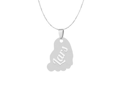 Mama Sieraden Hanger Babyvoetje Zilver