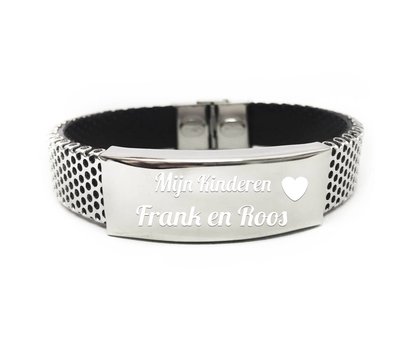 Armband met Naam Armband heren graveren