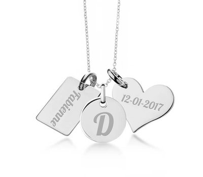 Ketting Graveren Mama Ketting zilver